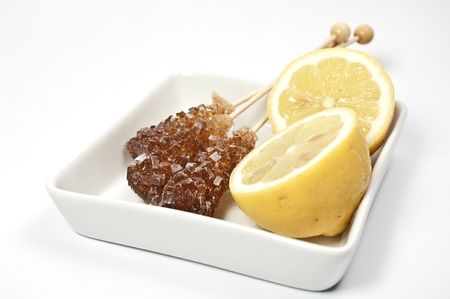 Lemon and candy rockの写真素材