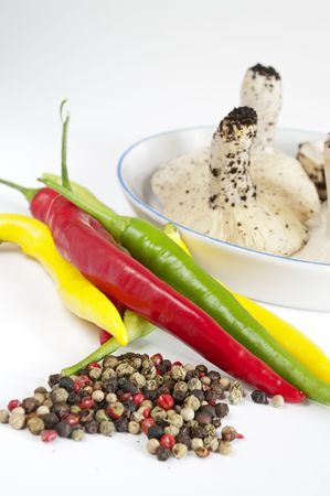 Several cooking ingredientsの写真素材