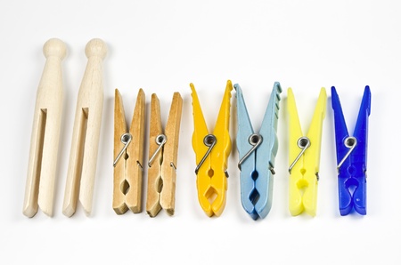 Clothspinsの写真素材