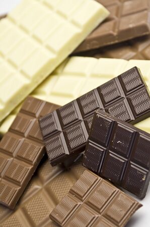 Several sorts of chocolateの写真素材