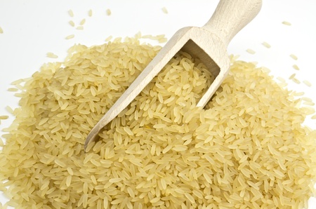 Rice and a shovelの写真素材