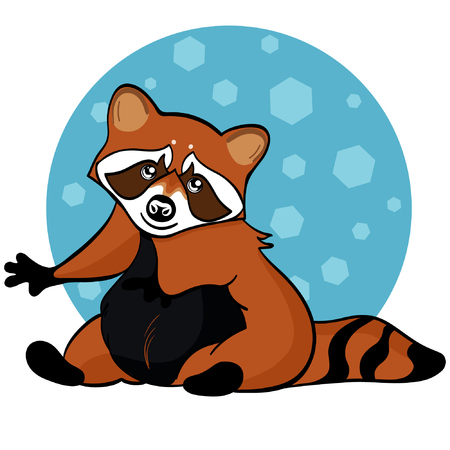 Red panda vector illustration eps8のイラスト素材