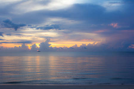 Beautiful  sky over the sea sunsetの写真素材