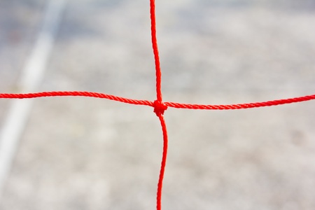 Close up the red color  net