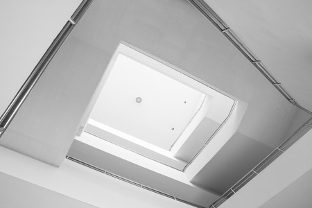 ladder in the modern buildingの写真素材