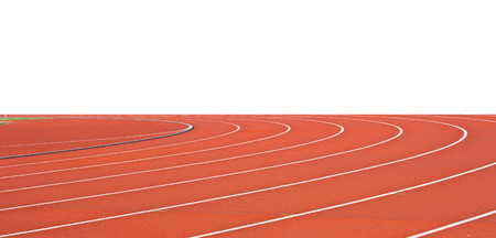 Running track rubber standard red colorの写真素材