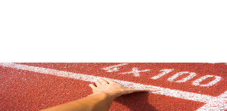 running track rubber standard red color