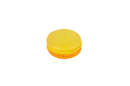 traditional french macaron on white backgroundの写真素材