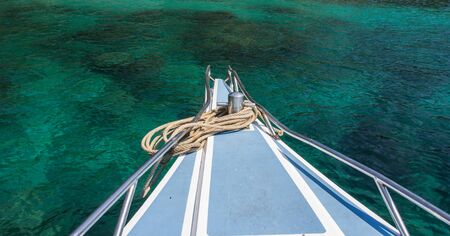 Ship Nose Front View boat at Islands sea Asia Thailandの写真素材