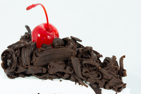 Chocolate cake sliceの写真素材