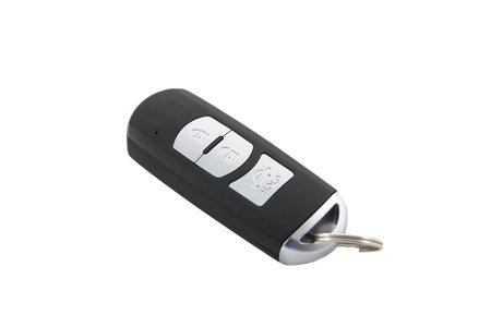 Car key remote on a white background