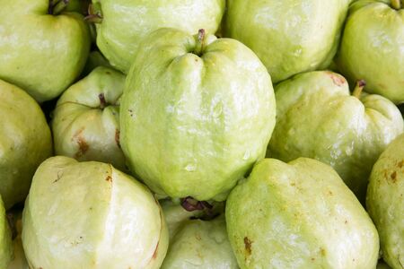 Close up fresh guavaの写真素材