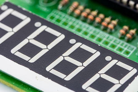 macro photo of electronic circuitの写真素材
