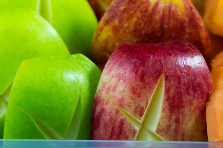 Close up fresh apples