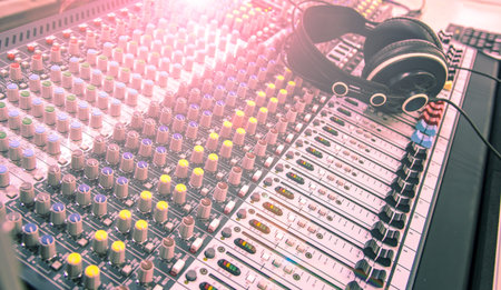 sound music mixer control panel