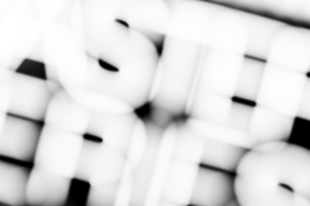 Close up blurred lettersの写真素材