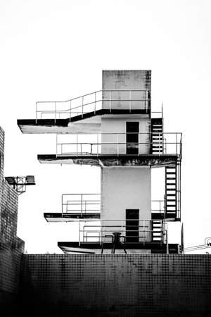 Public plunge poolの写真素材