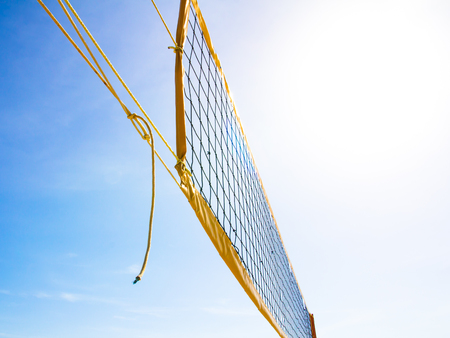 Beach a volleyball courtの写真素材