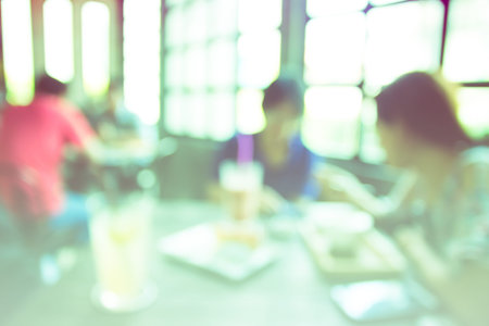 Blurred background .Restaurant blur background vintage style