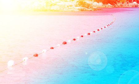line buoy on the sea