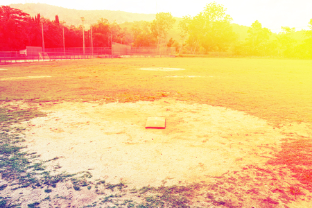 view of softball fieldの写真素材