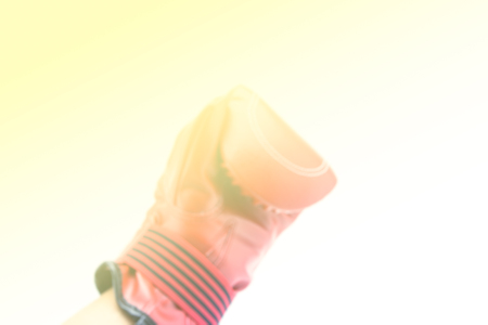 blurred red boxing gloveの写真素材