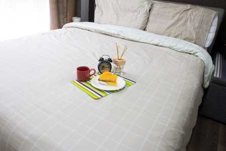 Empty modern bedroom interior
