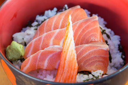 japanese food sashimiの写真素材