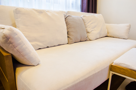 sofa in the living roomの写真素材