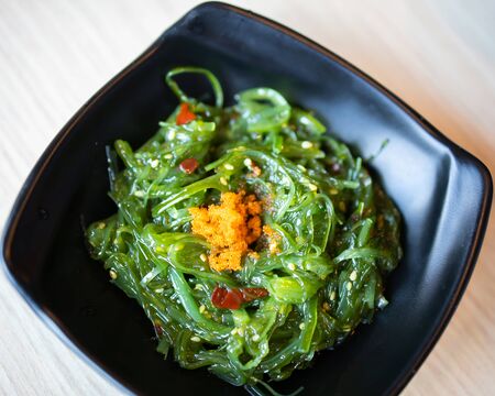 Japanese foods - Delicious fresh seaweed saladの写真素材