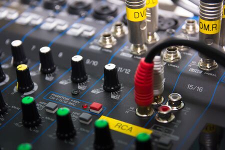Audio sound mixer control, electornic deviceの写真素材