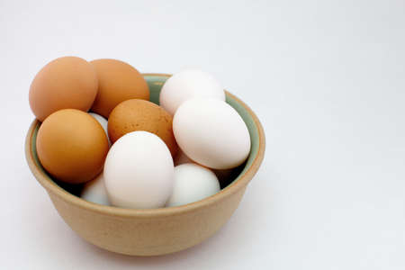 egg isolated on white backgroundの写真素材