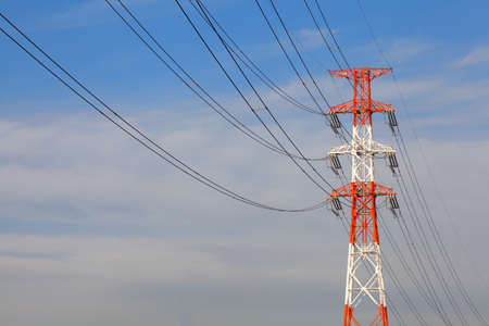 electricity poleの写真素材