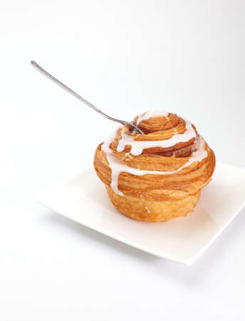 Cinnamon roll breadの写真素材