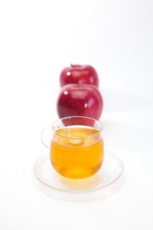Apple and apple teaの写真素材