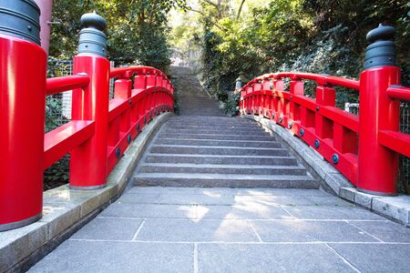 Red bridgeの写真素材