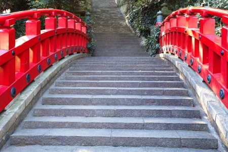 Red bridgeの写真素材