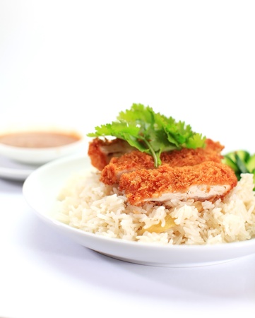  Roasted chicken riceの写真素材