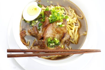 Japanese noodle, Ramenの写真素材