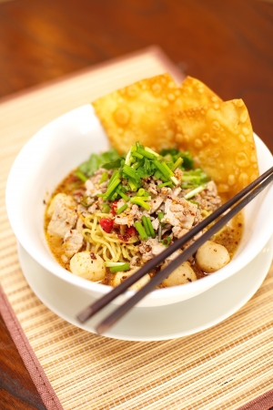 Thai spicy noodleの写真素材