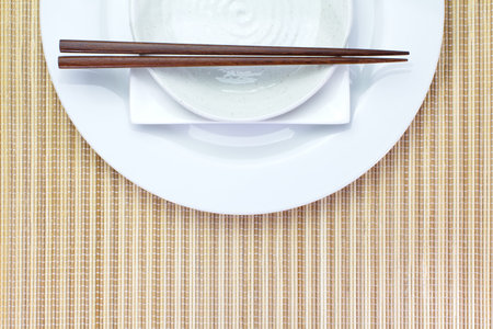 Chopsticks and Asian table setting