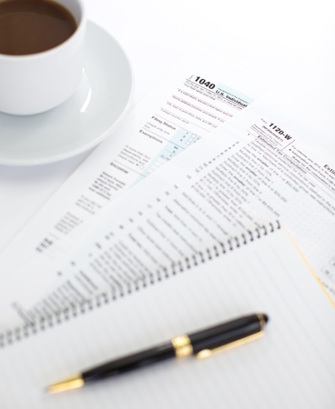 Income Tax Documentの写真素材