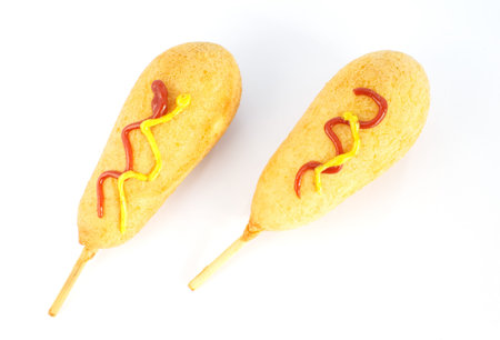 Corn Hot Dogsの写真素材