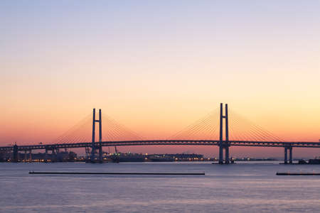 Yokohama Bay Bridge の写真素材