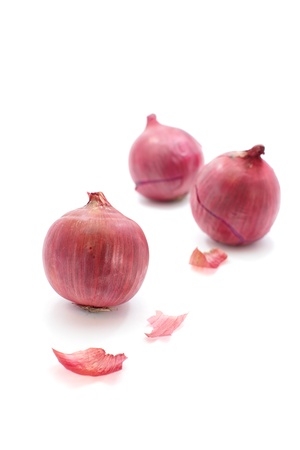Red onions の写真素材