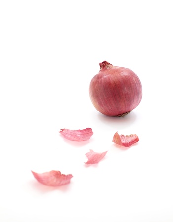 Red onions の写真素材