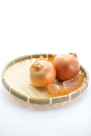 Fresh golden onions の写真素材