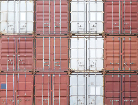 Containers waiting to be loaded 