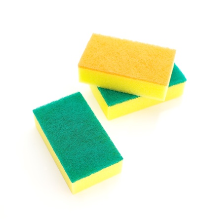 sponge over white の写真素材