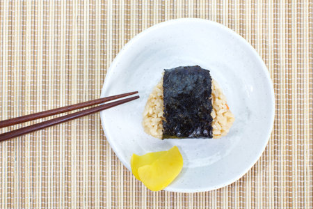 Japanese cuisine, rice ball Onigiri の写真素材